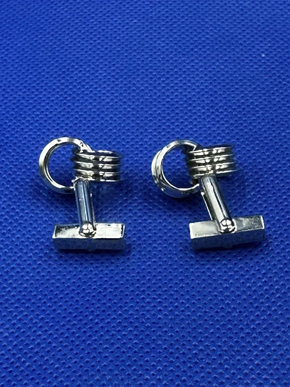 Banana Republic Silver-Tone Knot Design Cufflinks